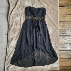 Elegant Black Strapless Dress